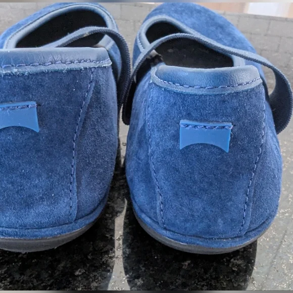 Camper Right Nina Electric Blue Ballet Flats - Picture 4 of 7